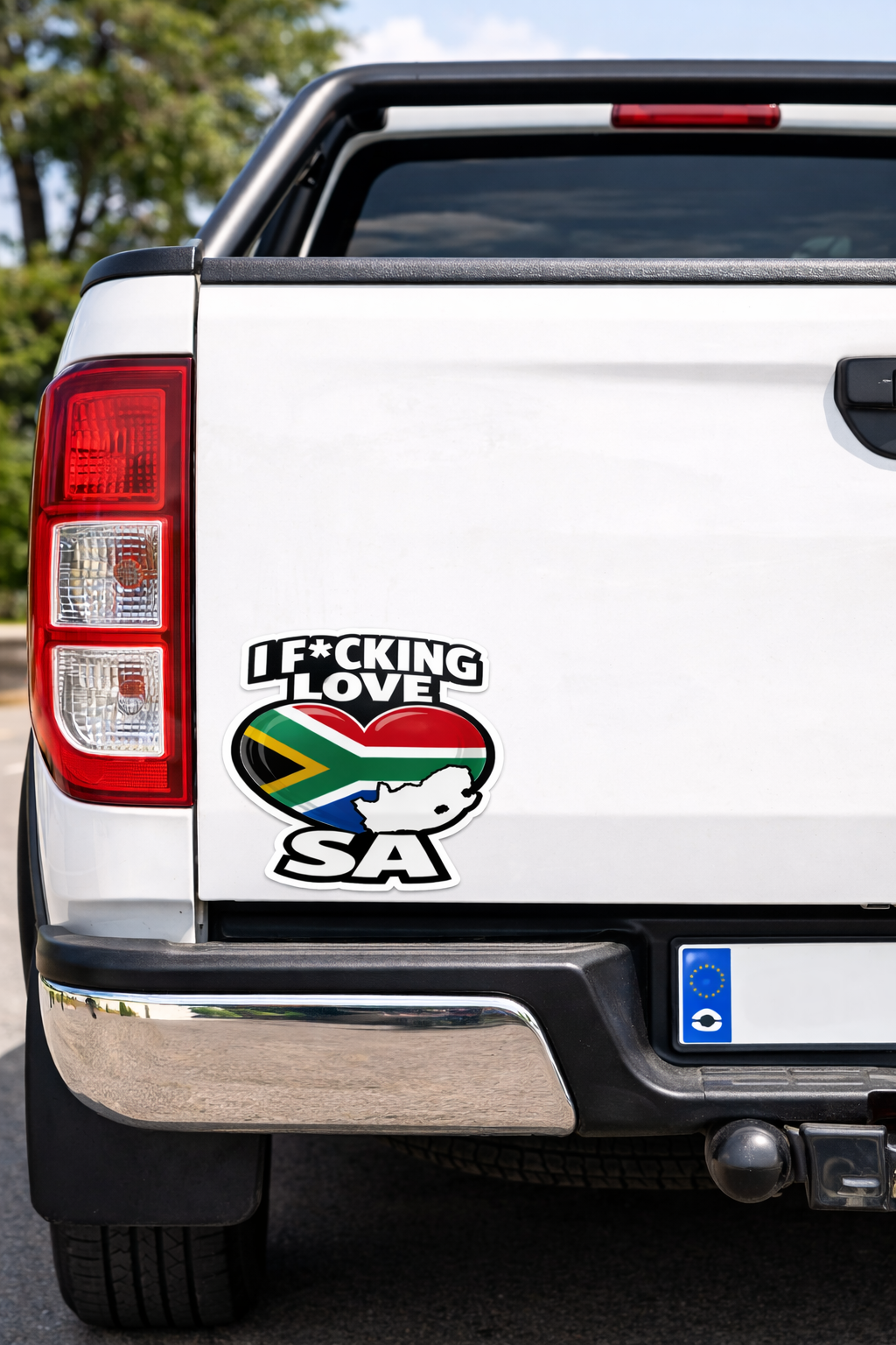 Sticker on Bakkie